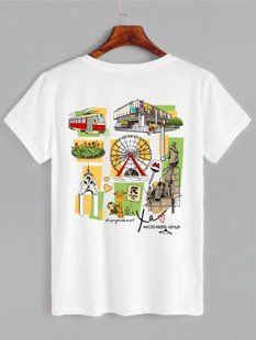 Футболка Детская Коллаж Харьков Белая Д10бл фото