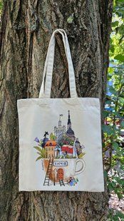 Шопер Кава по-хакрівськи Бежевий Ш5чорн фото