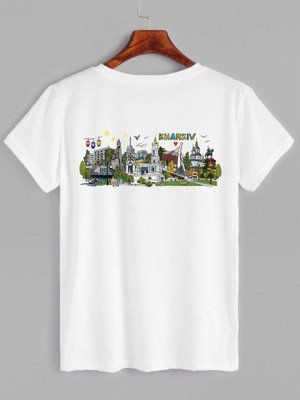 Футболка Kharkiv Біла Ф60бл фото